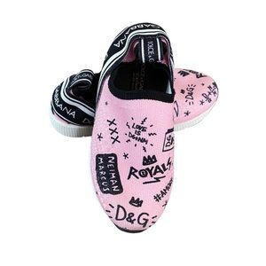 Dolce & Gabbana Maglina Slip On Pink Girl Sneakers Size 24